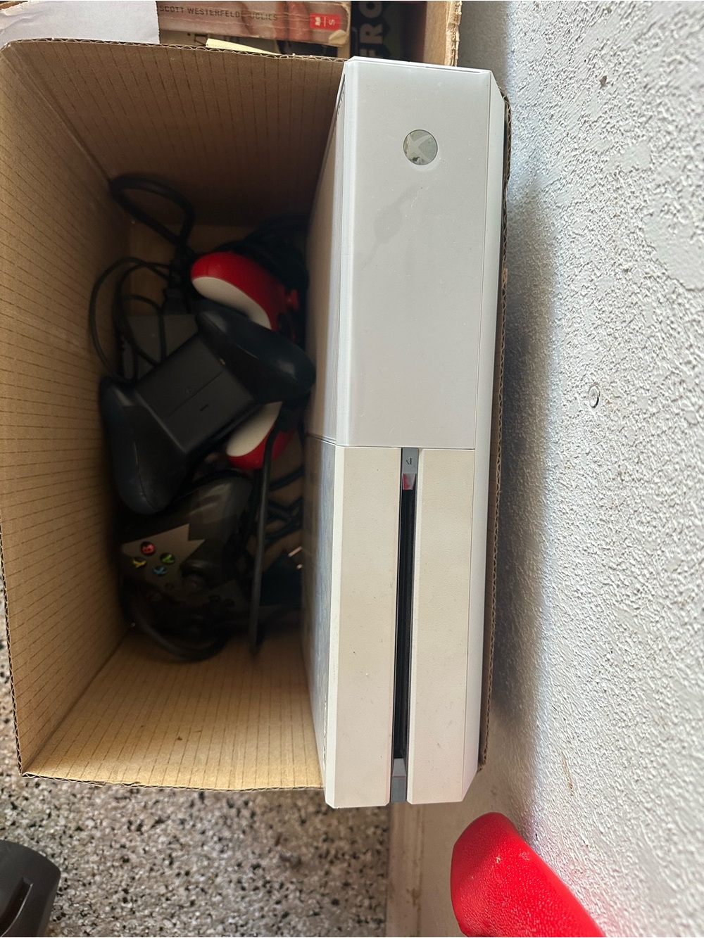Xbox one with all cords and 3 controllers